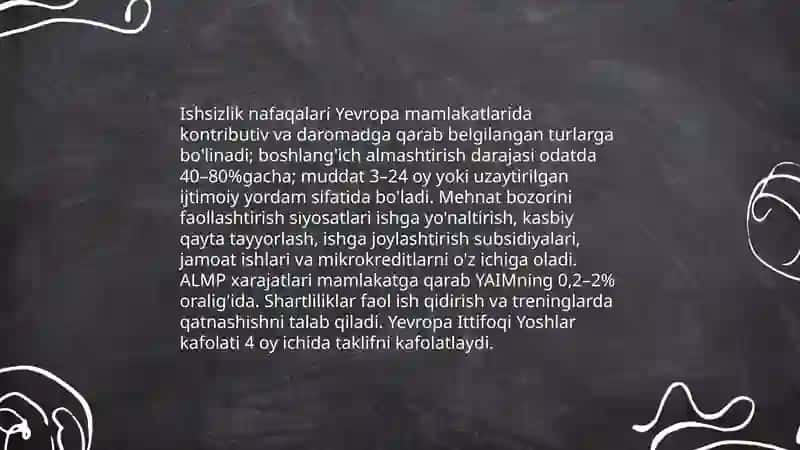 Yevropa mamlakatlarida aholining ijtimoiy himoyasi 4