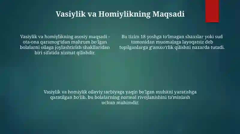 Vasiylik va homiylik 4