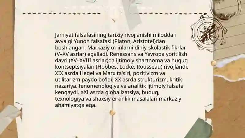 Jamiyat falsafasi 4