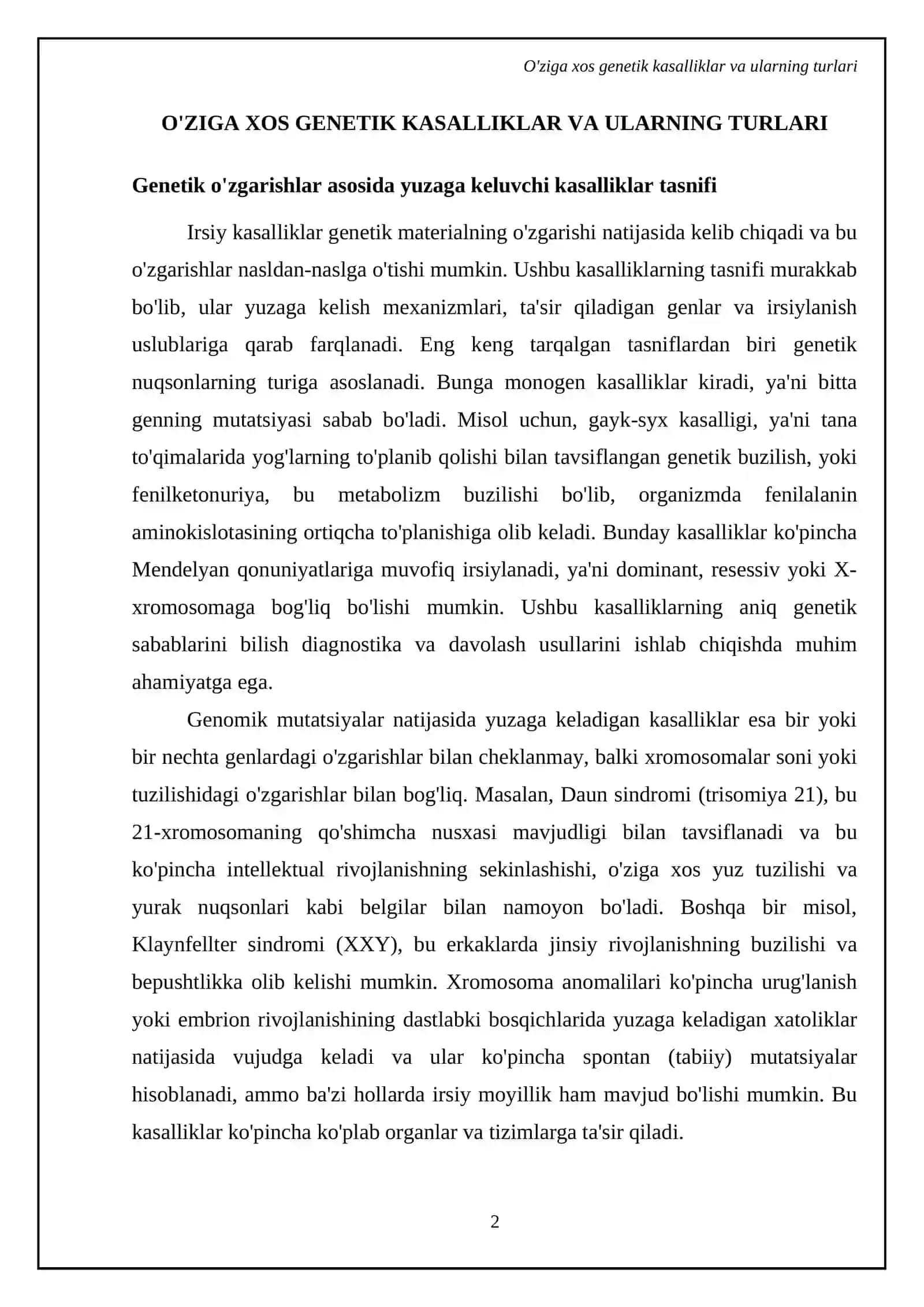 Irsiy kasalliklar 4