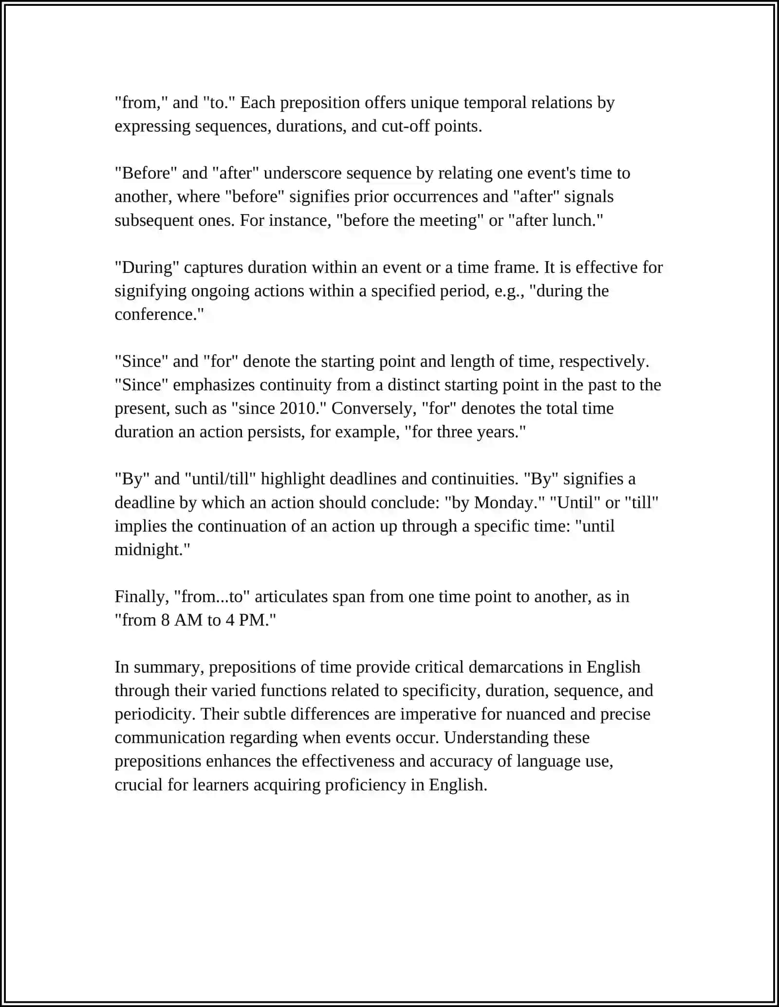 PREPOSITIONS.PREPOSITIONS OF TIME 4