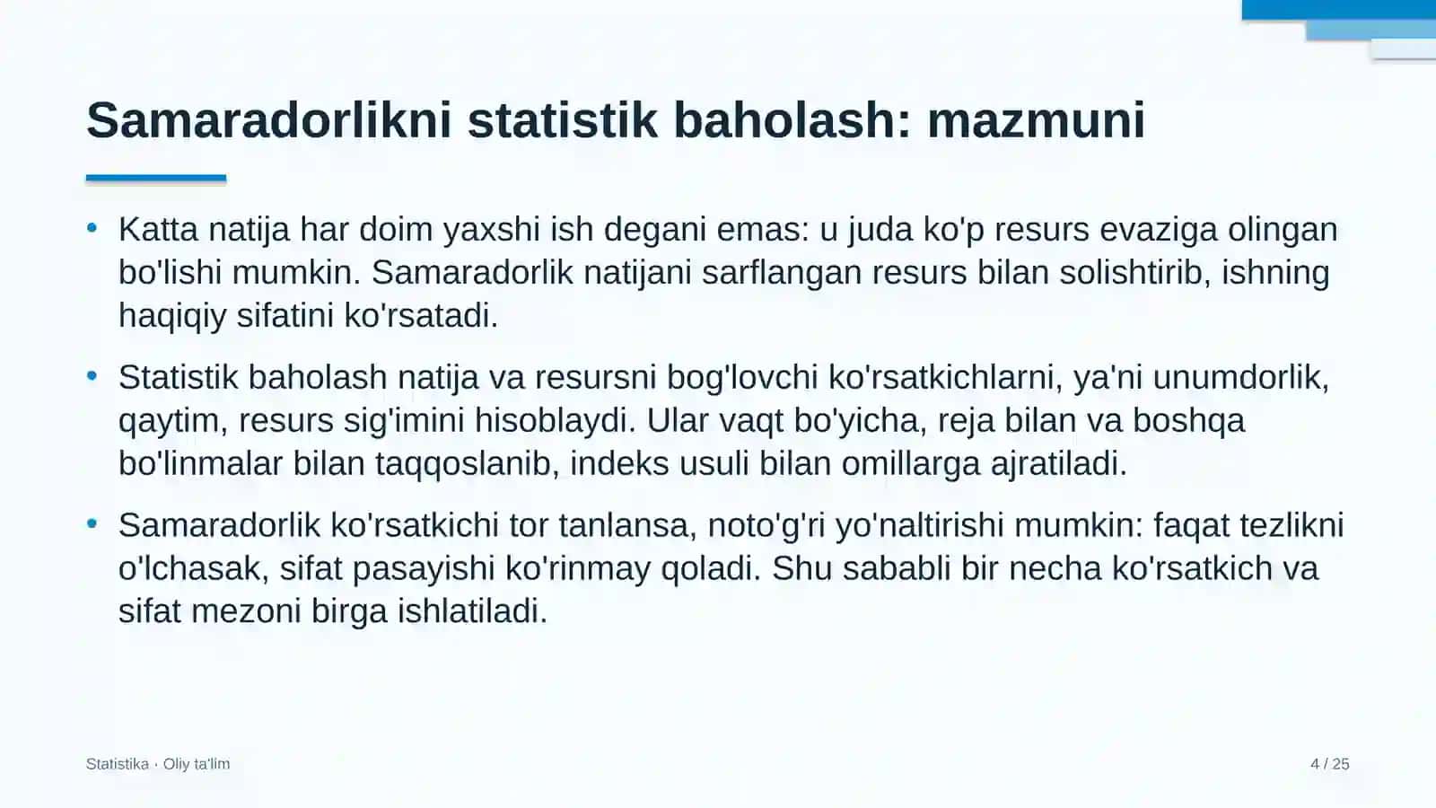 maxsus texnika parklarida samaradorlikni statistik baholash 3871 4