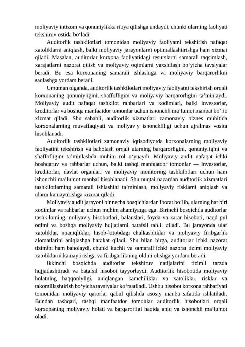 Auditorlik tashkilotlarining professional xizmatlari 4