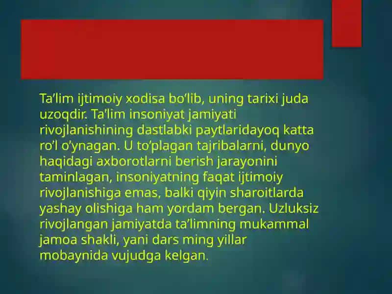 O'quvchi ni tashkil etish shakllari 4