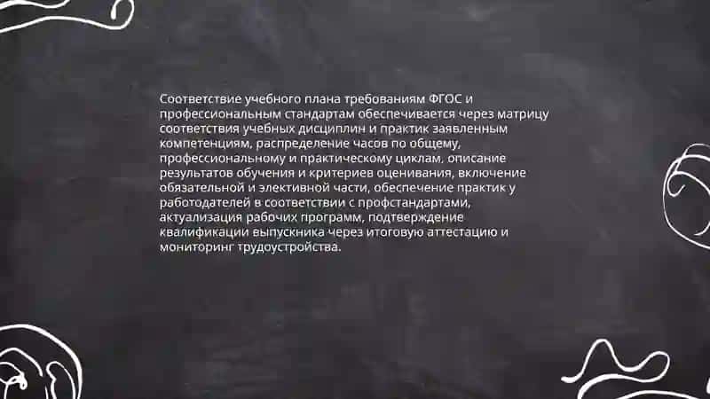 Учебный план. График учебного процесса. Выбор элективных дисциплин 4