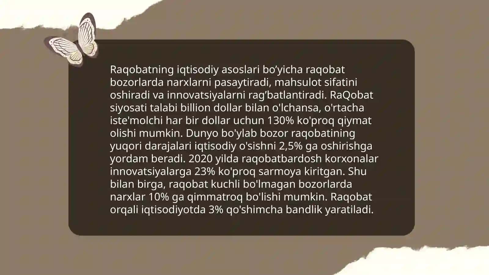 Raqobatning moxiyati, shakllari va usullari 4