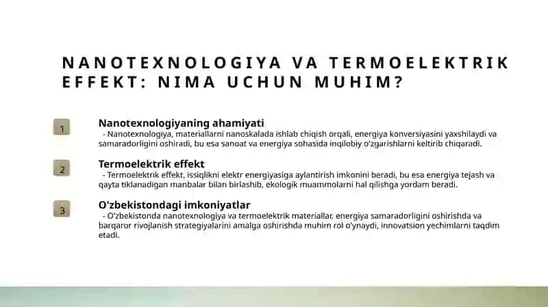 Nanostrukturali termo elektrik materiallar 4