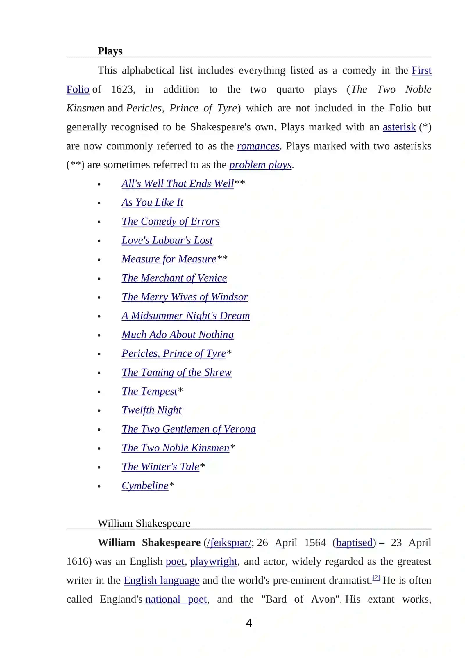 HUMOR AND SATIRE VN WILLIAM SHAKESPEARE`S COMEDUS 4