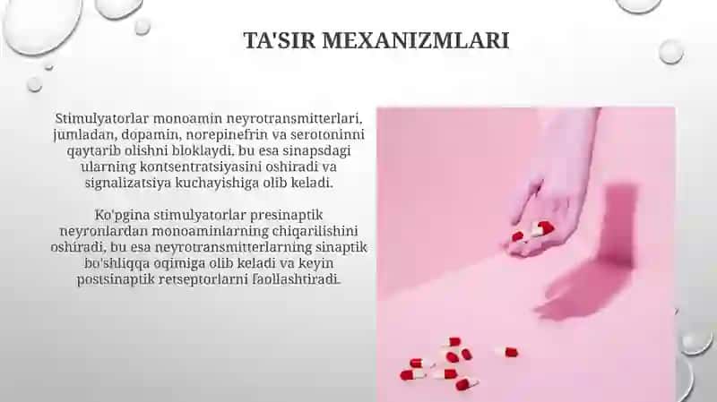 Stimulyatorlar: Ta'rif va Tasnif 4