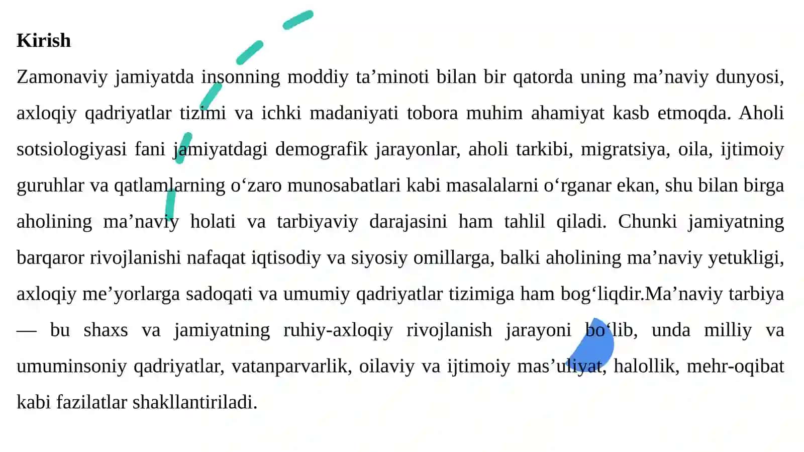 Aholi o‘rtasida ma’naviy tarbiyaning o‘rni 4