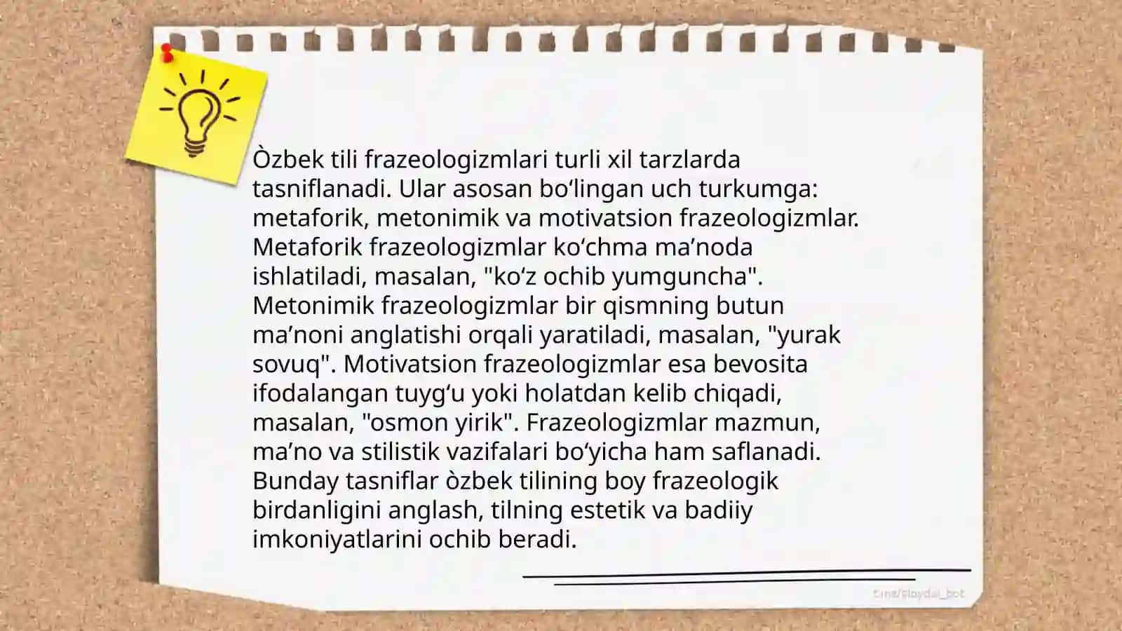 Òzbek adabiy tili frazeologizmlari 4