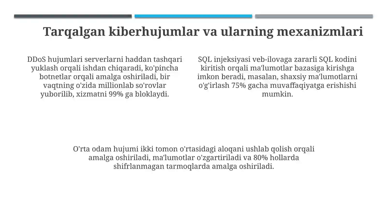 Kiberhujumlar turlari va ularning xususiyatlari 4