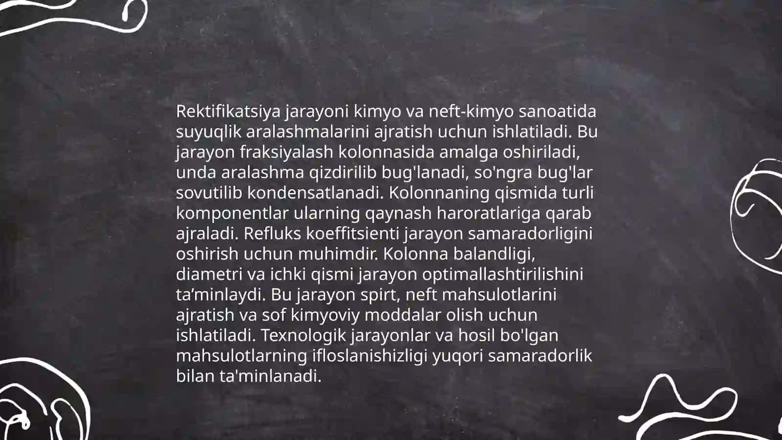 Oddiy haydash va rektifikatsiya qurilmalari 4