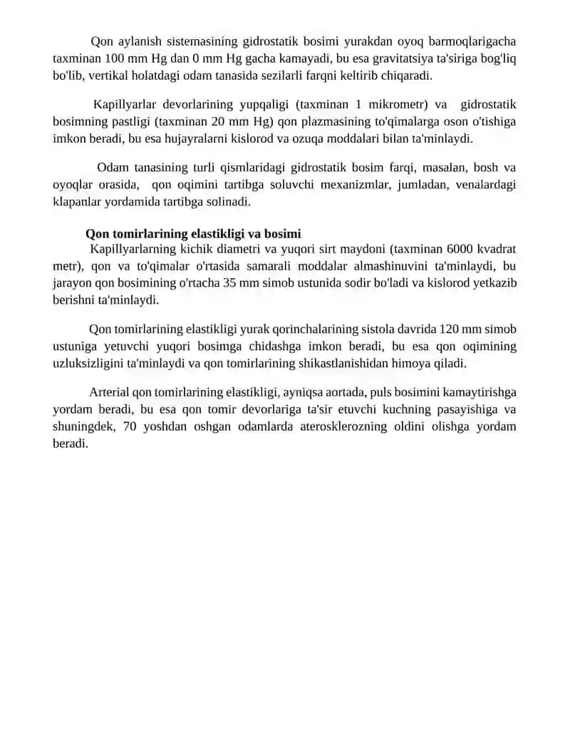 Qon aylanish sistemasining fizik asoslari 4
