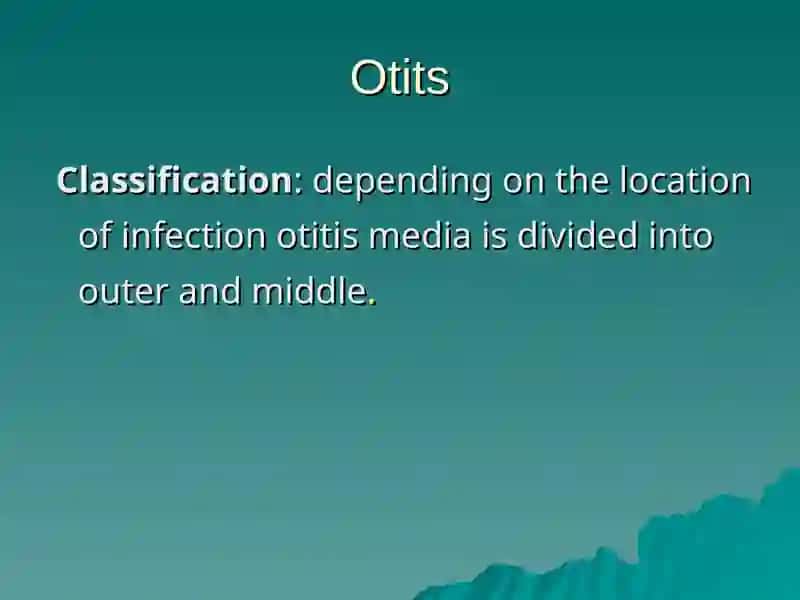 Acute and chronic inflammatory diseases of the ear 4