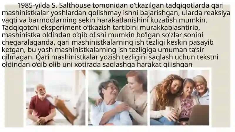 Qarilikning biologik jabhalari 4