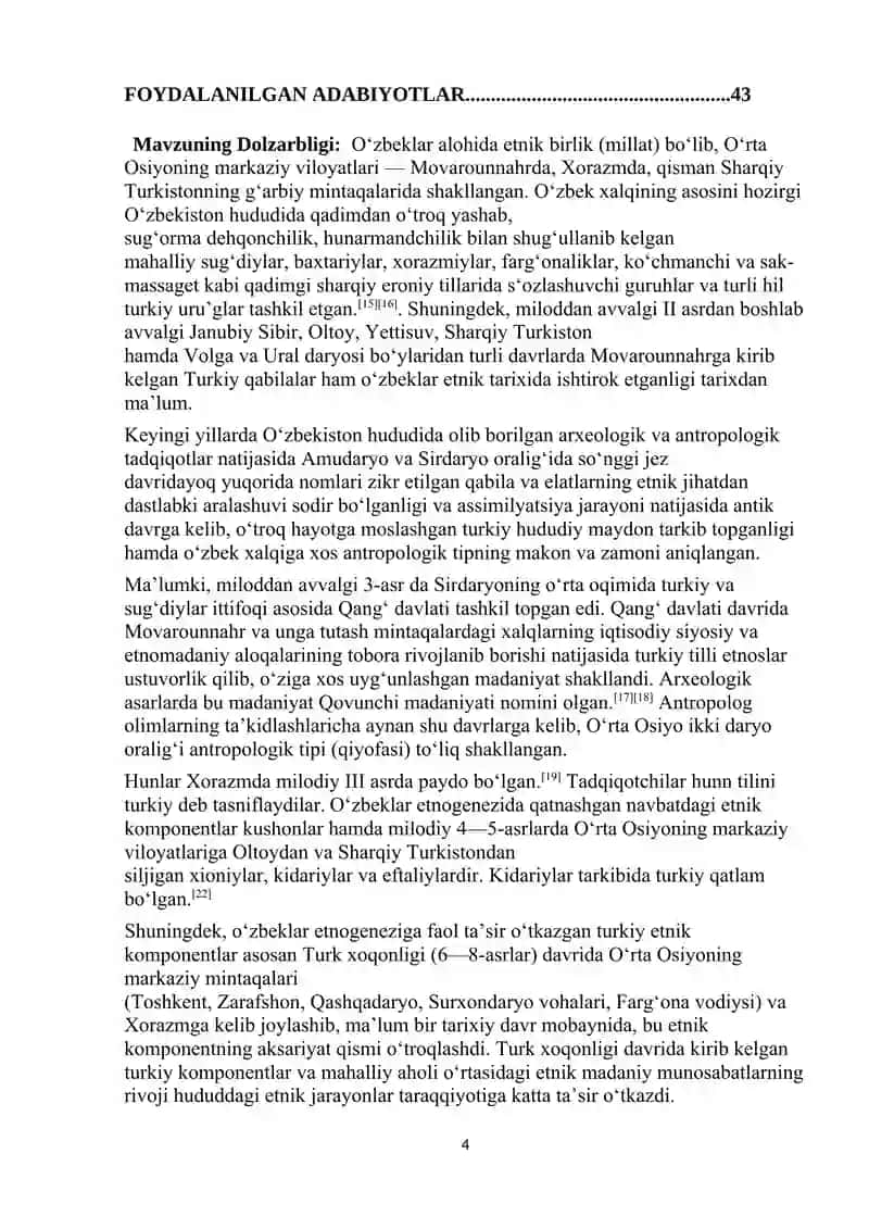 O`zbek xalqining etnik shakillanish jarayonlari 4