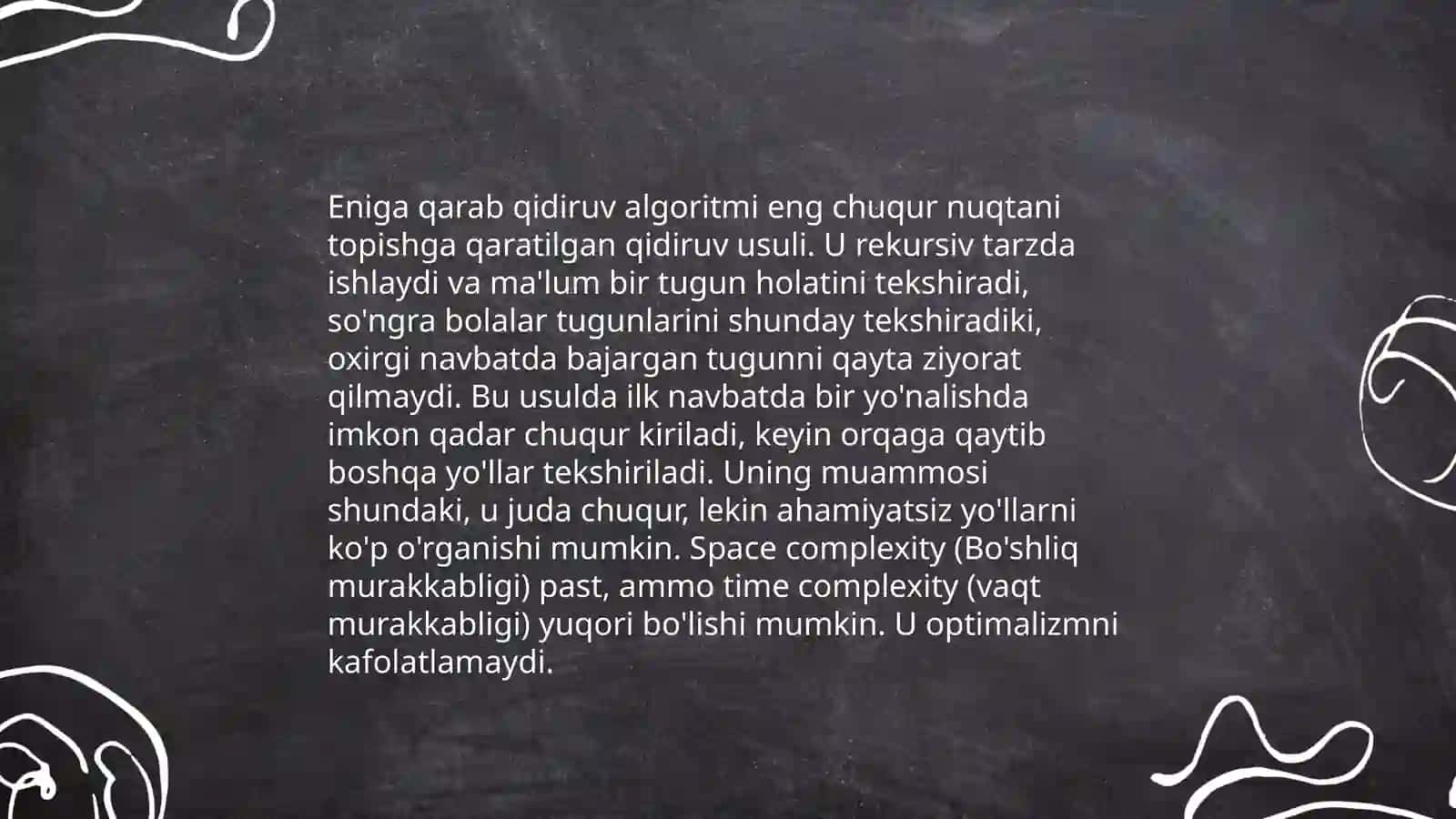 Eniga qarab qidiruv (Dreadth first search, BFS) algoritmi 4