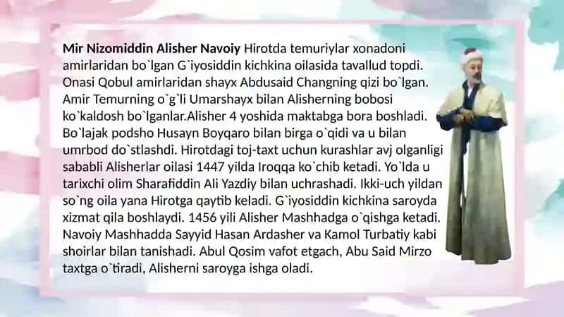 Alisher Navoiy hayoti va ijodi 4