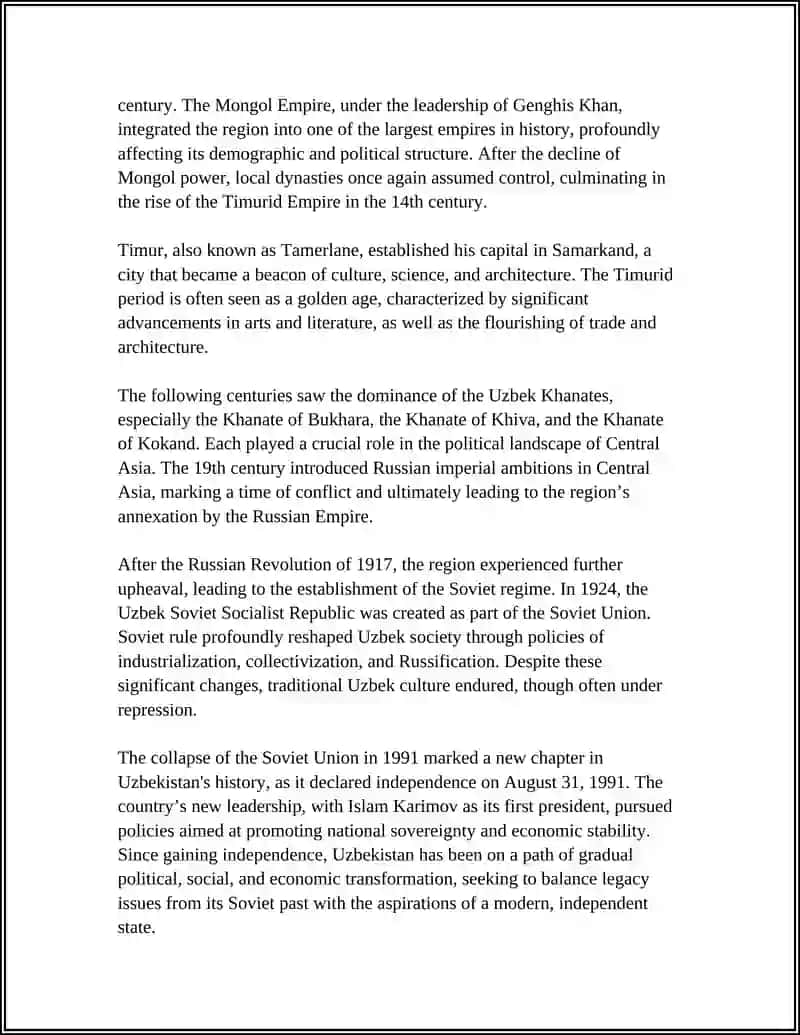 History of Uzbekistan 4