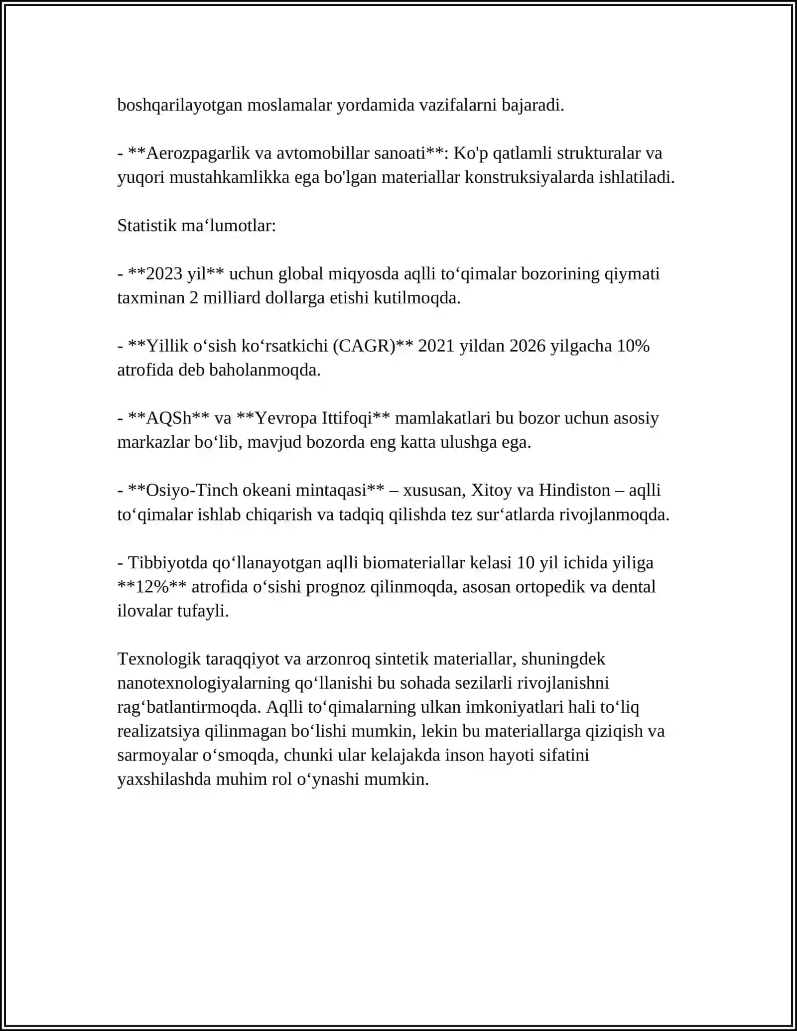 SMART-TEXTILE TEXNOLOGIYALARINING RIVOJLANISHI 4