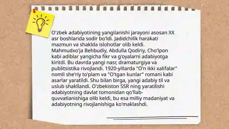 Mustaqillik yillarida Òzbekistondagi manaviy taraqqiyot 4