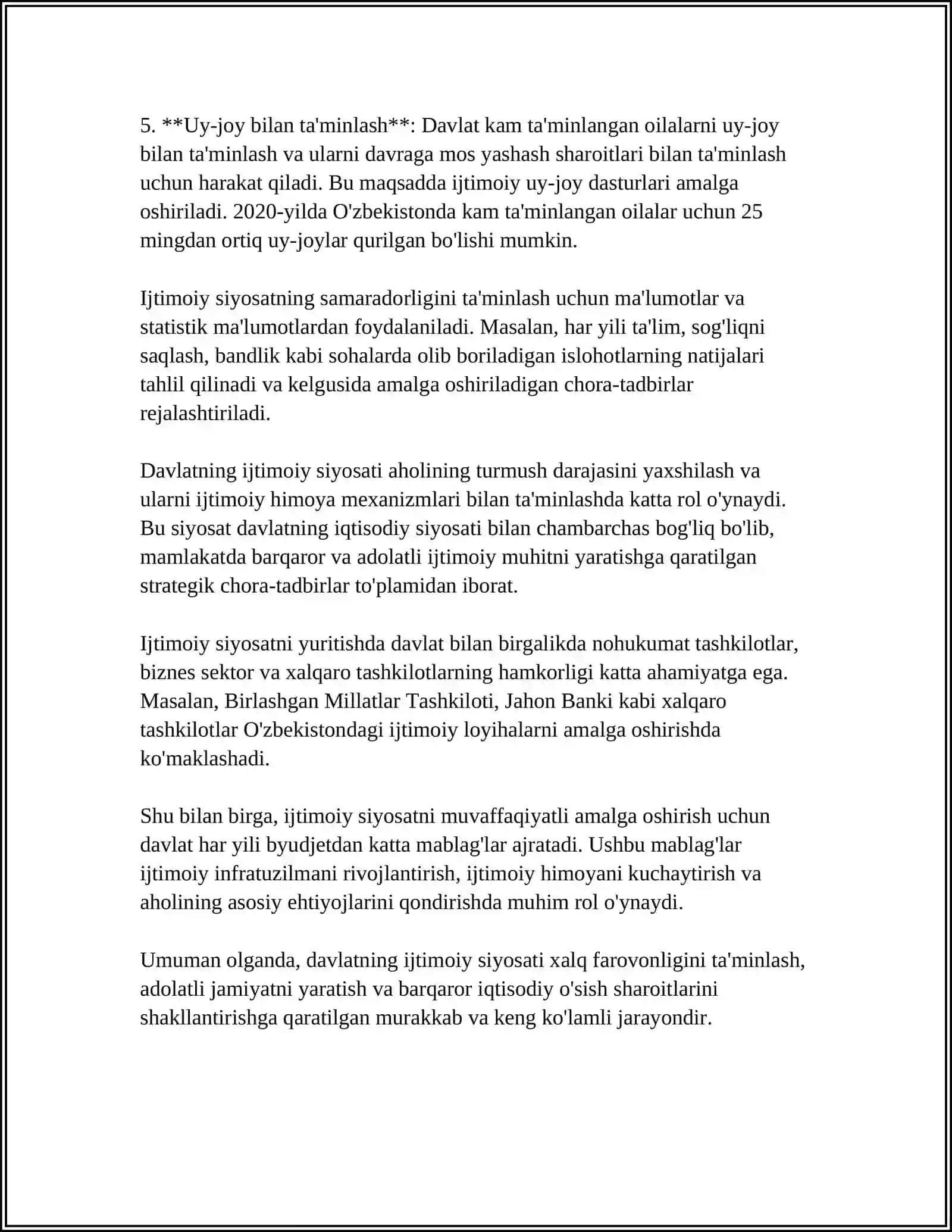 DAVLATNING IJTIMOYI SIYOSATI 4