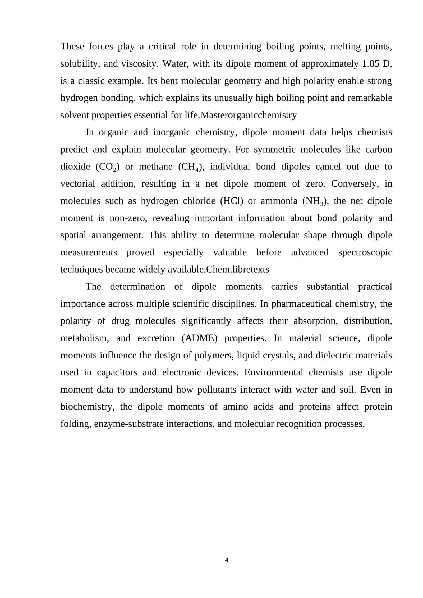 Determination of the Dipole Moment of a Substance 4