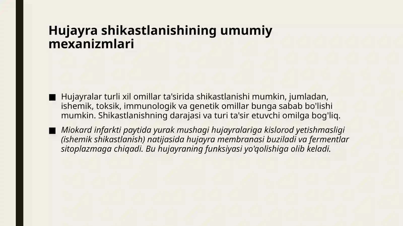 Hujayra patfiziologiyasi 4