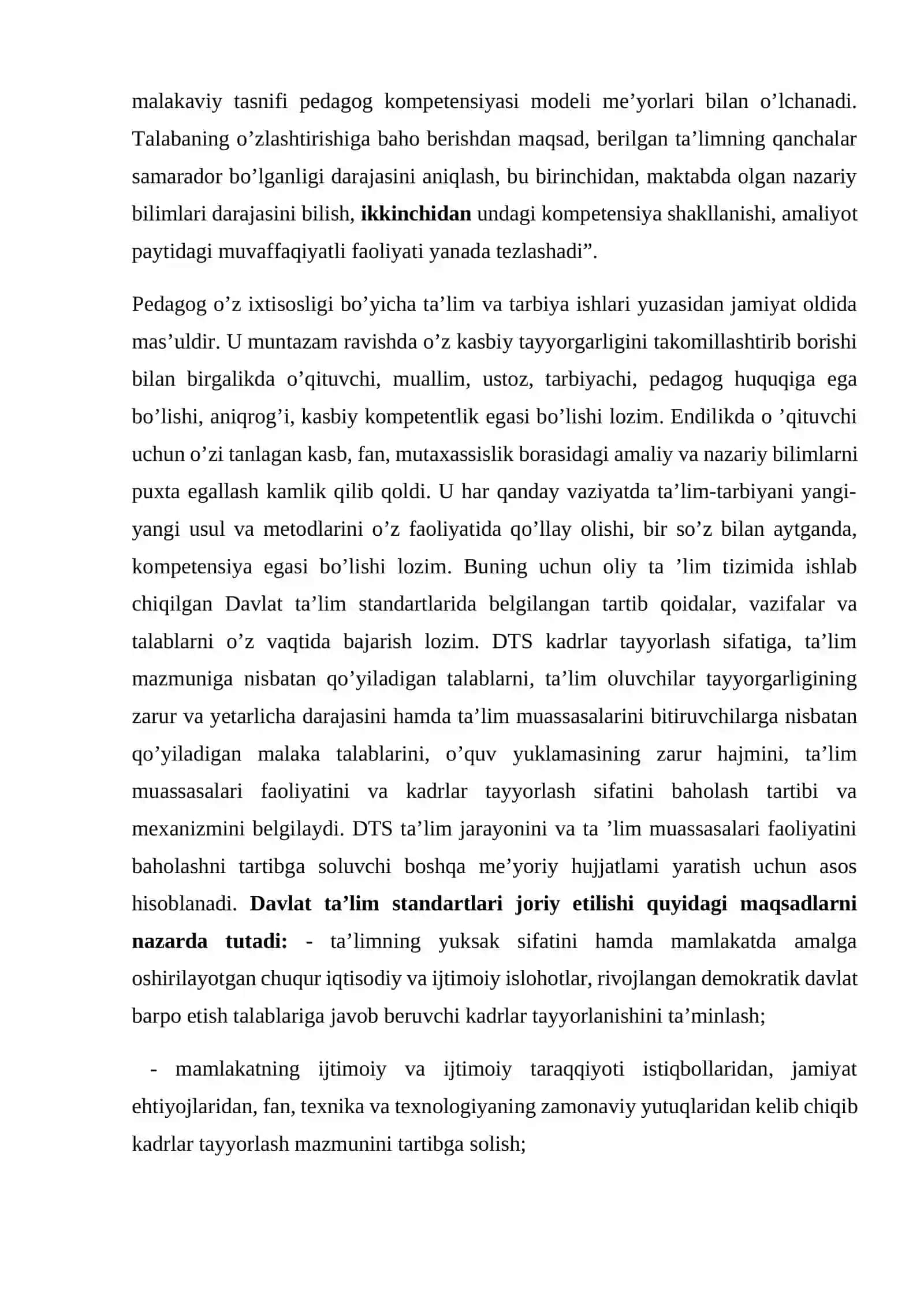O‘qituvchi kasbiy kompetensiyasini takomillashtirish tizimi 4