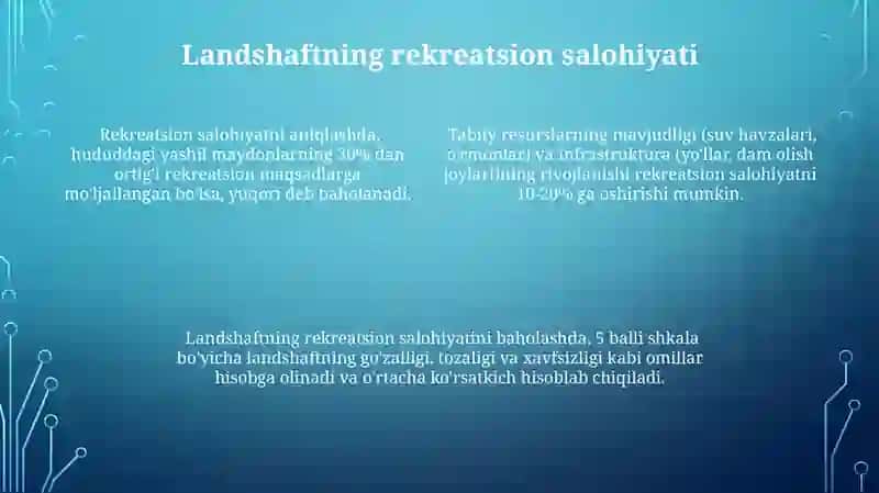 Landshaftlarni baholash 4