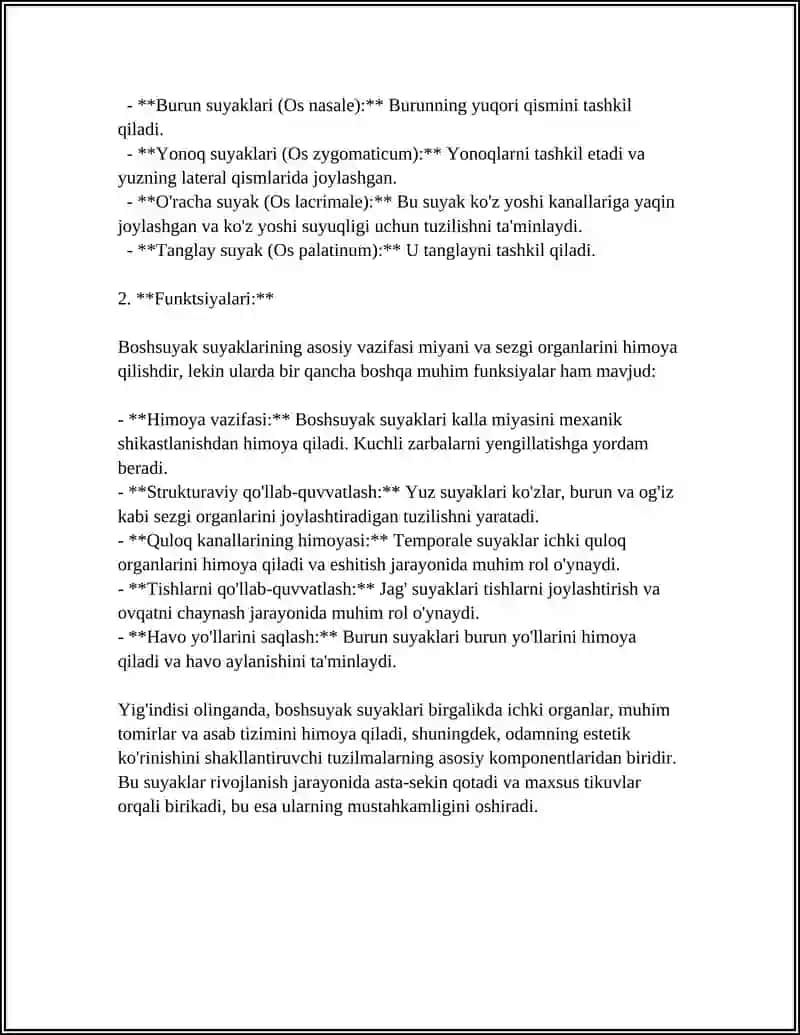 BOSH SUYAKLARI 4