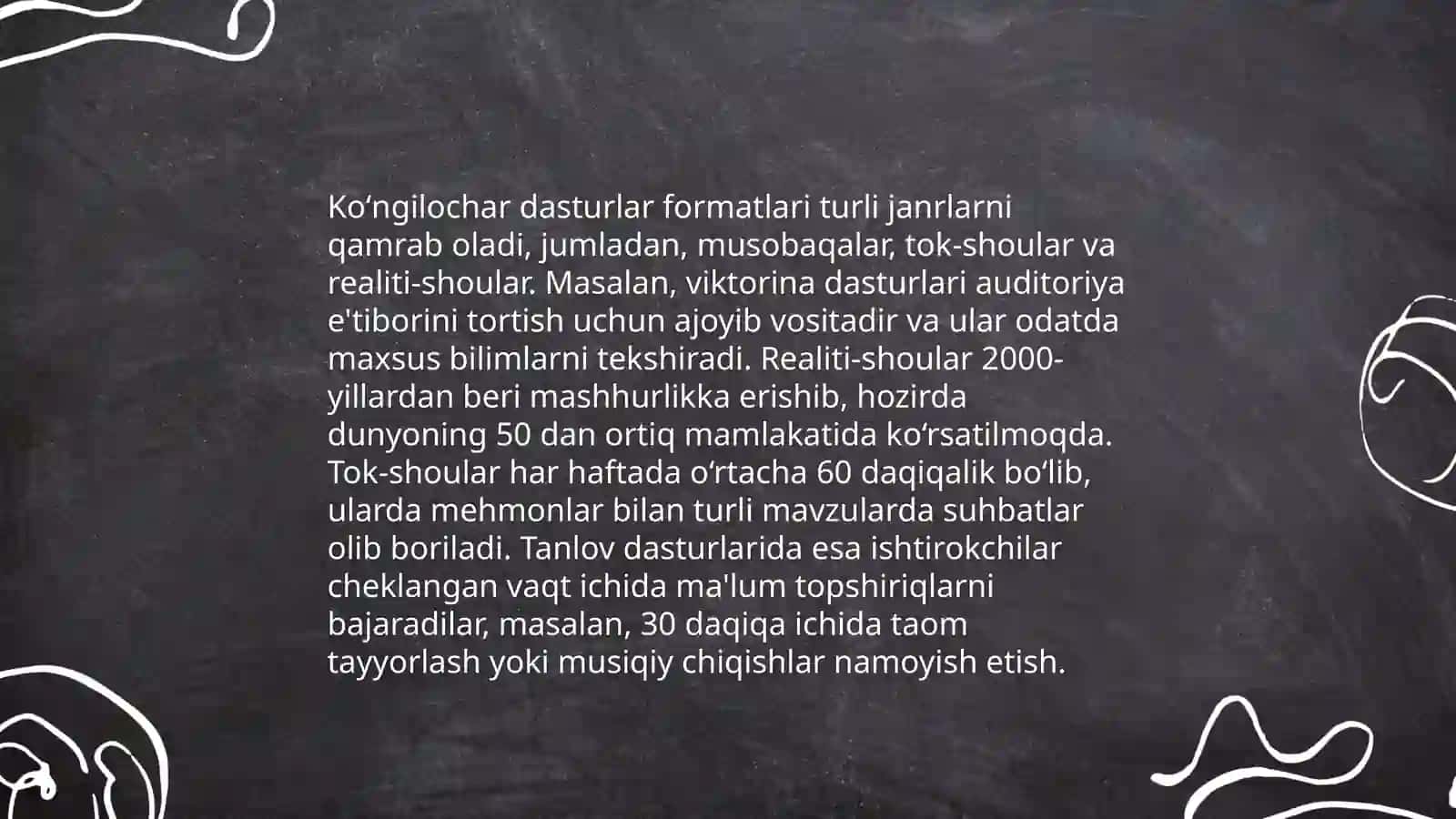 Televideniya koʻngilochar sanoat sifatida 4