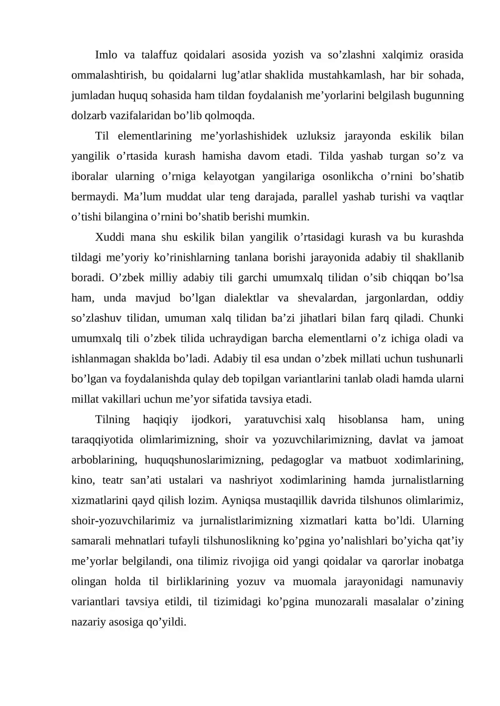 O‘zbek adabiy tili, uning me’yorlari. Nutq uslublari 4