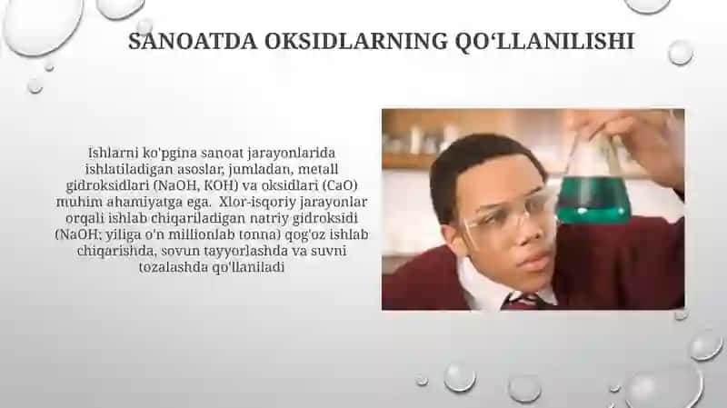 Oksidlar va asoslarning olinishi, xossalari va ishlatilishi 4