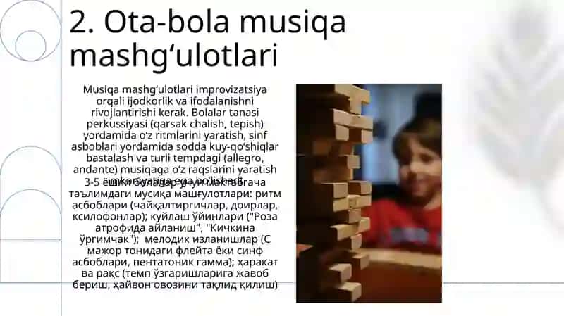 Maktabgacha yoshdagi bolalarning musiqaviy faoliyati mazmuni 4