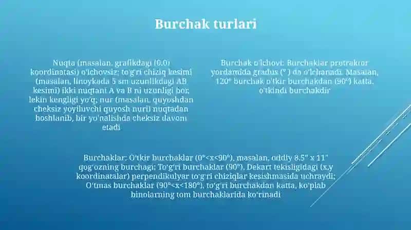 Asosiy geometrik tushunchalar 4
