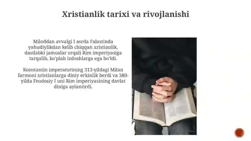 Xristianlikning asosiy e'tiqodlari 4