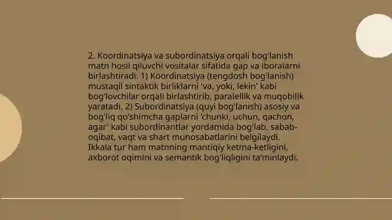 Matn hosil qiluvchi vositalar 4