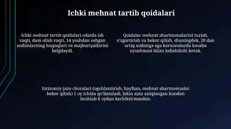 Mehnat intizomi 4