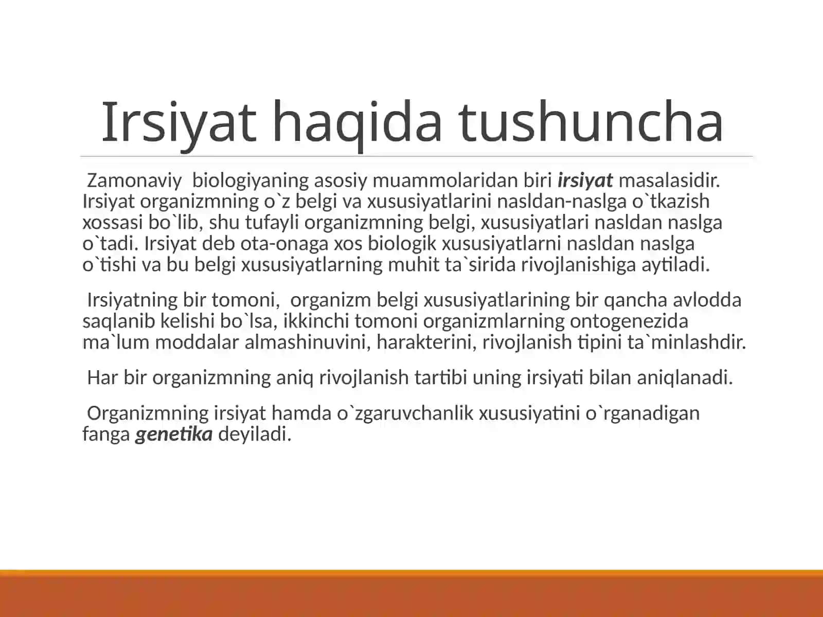 Organizm rivojlanishi va muhit 4