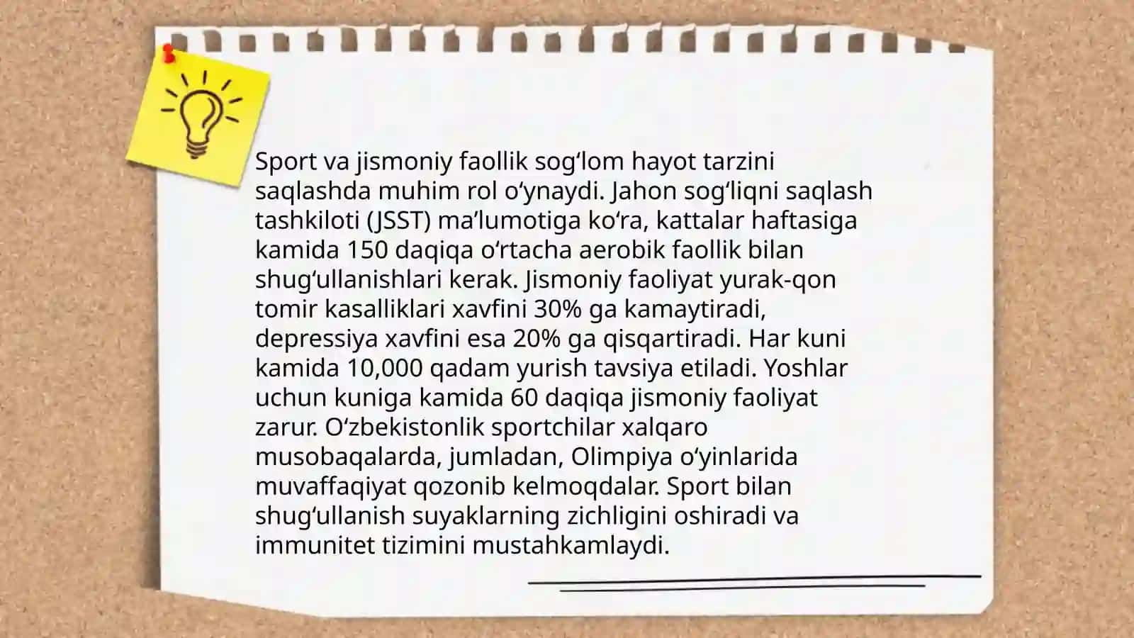 'Healthy life style' mavzusida 7 sinflar uchun taqdimot 4