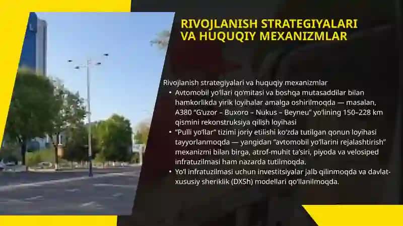 O’ZBEKISTON YO’L INFRATUZILMASI 4