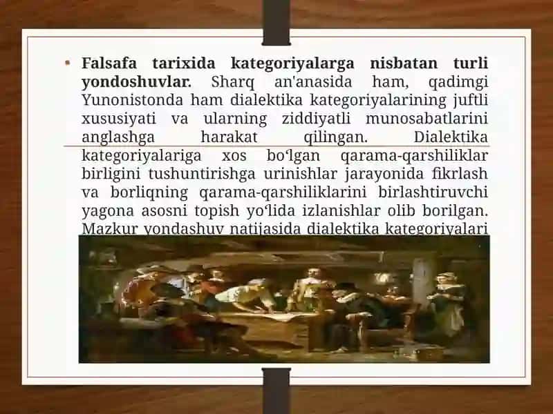 Ontologik va Munosabat Dosh Kategoriyalarning Uyg'unligi 4