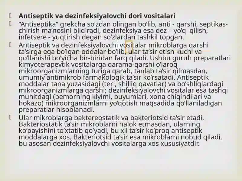 Mikroblarga qarshi vositalar 4