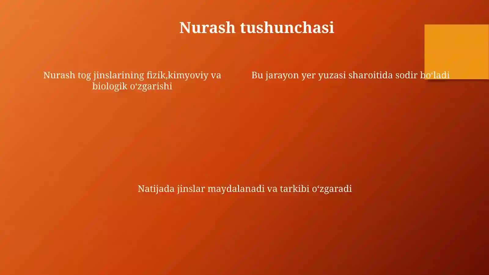 Tog jinslari nurash tushunchasi 4