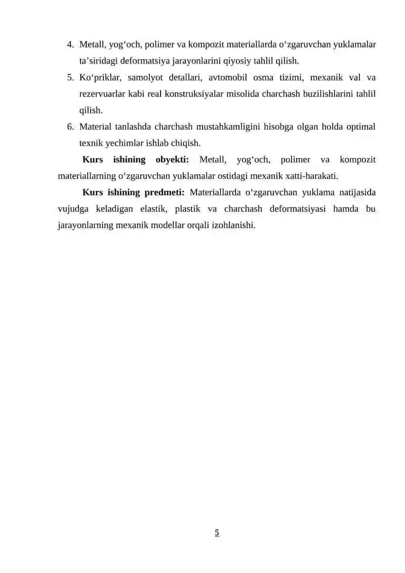 O‘ZGARUVCHAN YUKLAMALAR OSTIDAGI DEFORMATSIYALAR 4