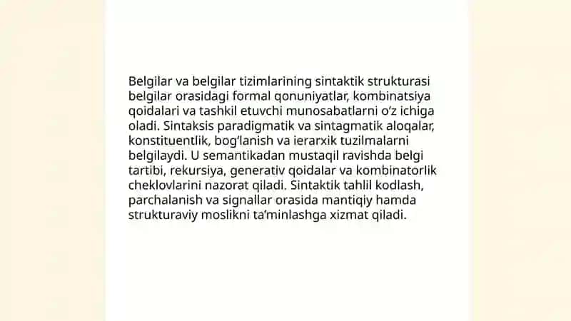 Kommunikatsiya semiotikasi: sintaktika, semantika, pragmatika 4