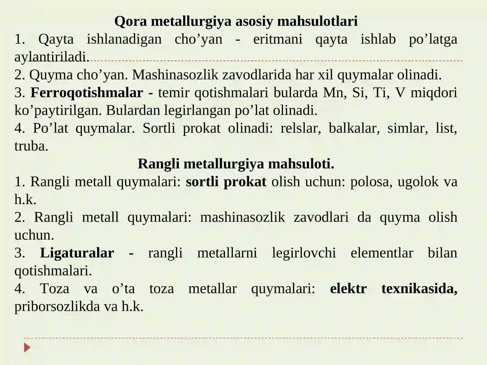 Metalurgiya asoslari. Domna pechi 4
