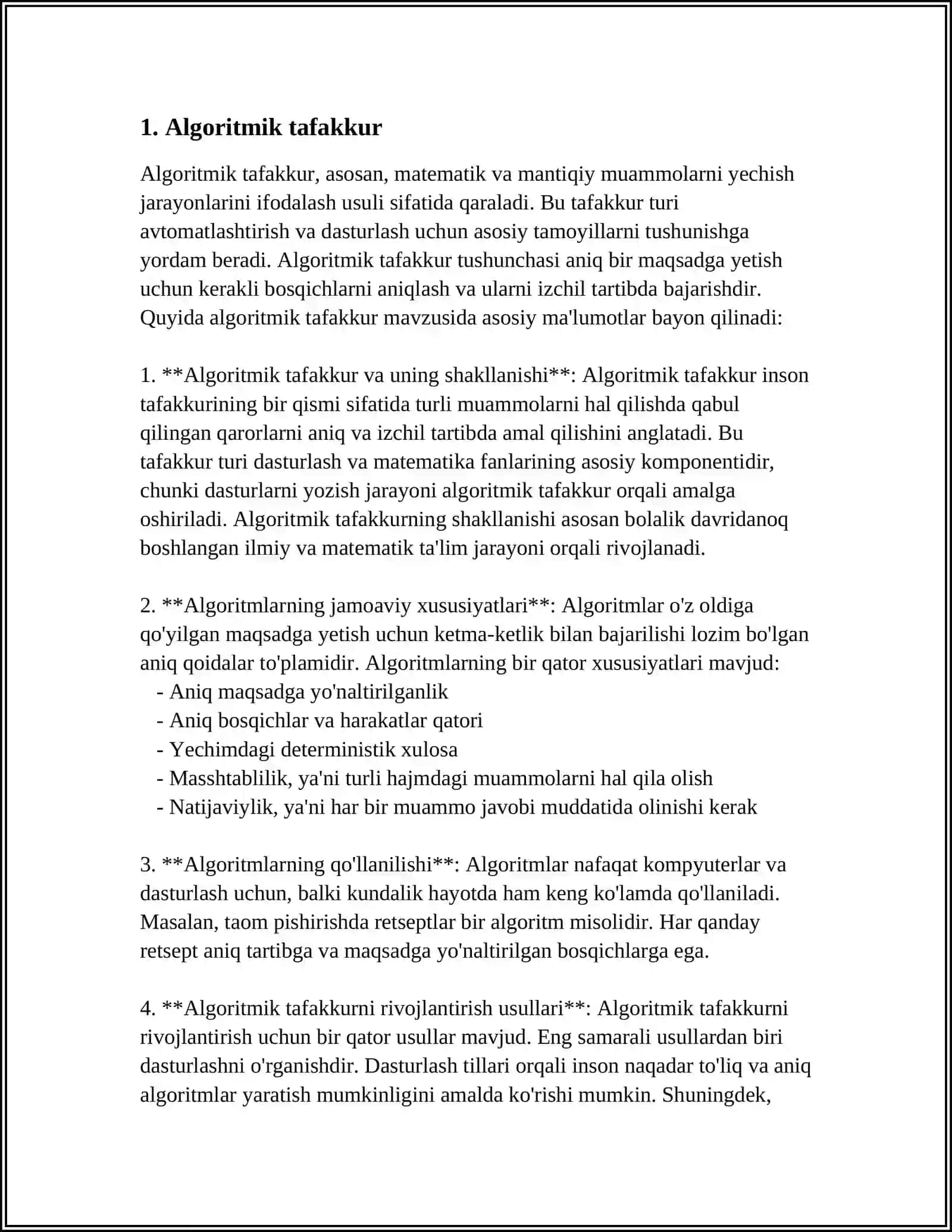 ALGORITMIK HAL ETILADIGAN MASALALAR 4